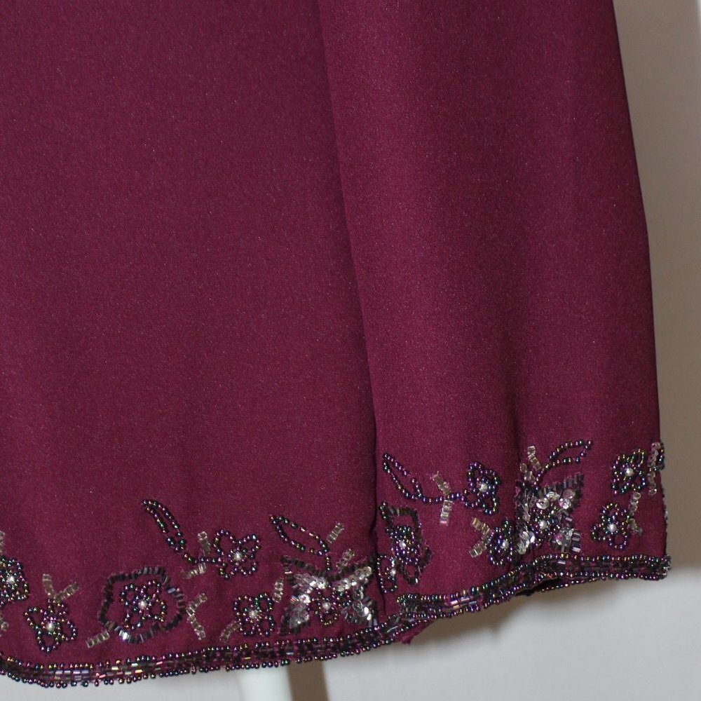 Creative Touch Plum Beaded Jacket - image 6